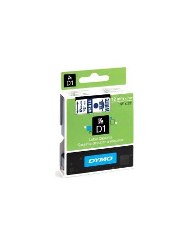 Nastri standard D1 12mmx7m blu/bianco