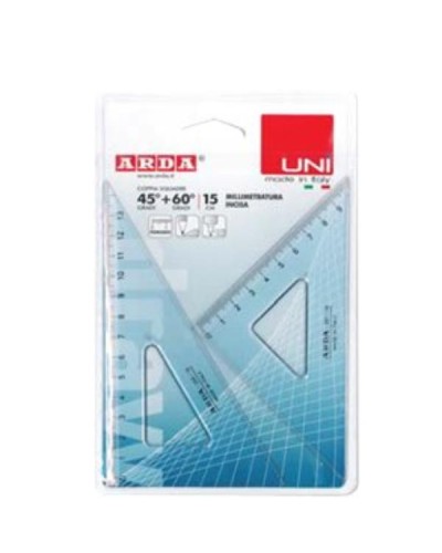 CONF2 SQUADRE UNI 45°E 60°   15CM