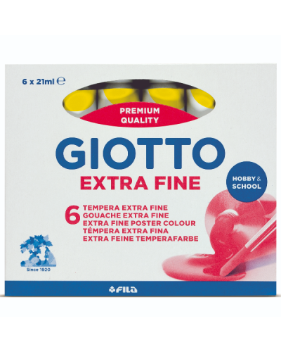 Giotto Tempera Extra in tubetto - confezione 6 pz Giallo Limone