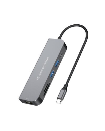 DOCKING STATION 6-in-1 USB 3.2 Gen.1 - USB 3.0 x 2, 60W USB PD, HDTV, SD, TF/MicroSD