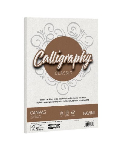CALLIGRAPHY Canvas - Bianco - 100g/m2 – 50 fogli