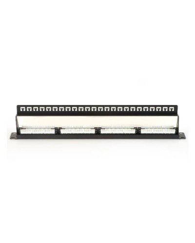 PANNELLO PATCH 19" NON SCHERMATO UTP 24 PORTE 8 POLI RJ45 PER RETI CATEGORIA 6 NERO