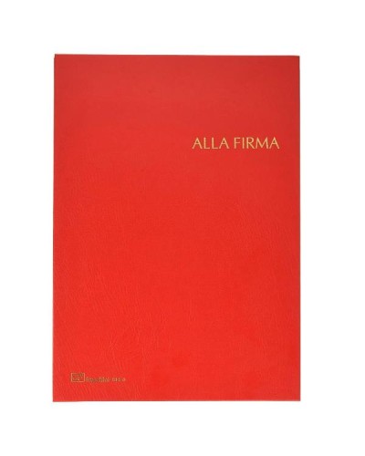 LIBRO FIRMA  Interno a 14 intercalari ROSSO