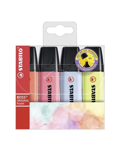 AST4 STABILO BOSS PASTEL ASSORTITI
