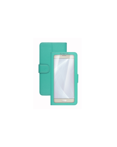UNICA VIEW - Custodia universale con display a vista, funzione stand compatibile con gli smartphone da 4.5" a 5" dimensione dis