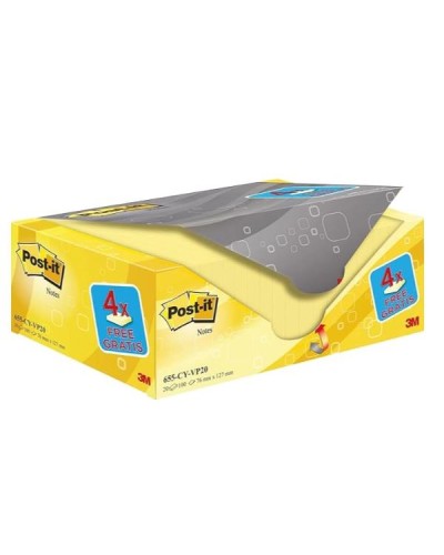 VALUE PACK 20 POST IT GIALLO 76X127