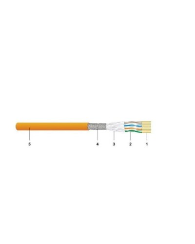 CAVO S/FTP CAT.7 CCA ARANCIO 1000M