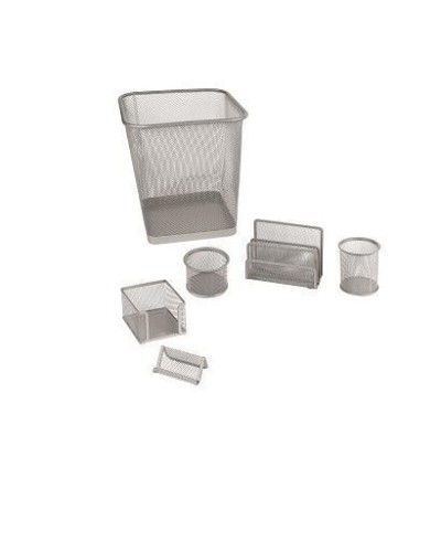 SET UFFICIO 6 PEZZI SILVER