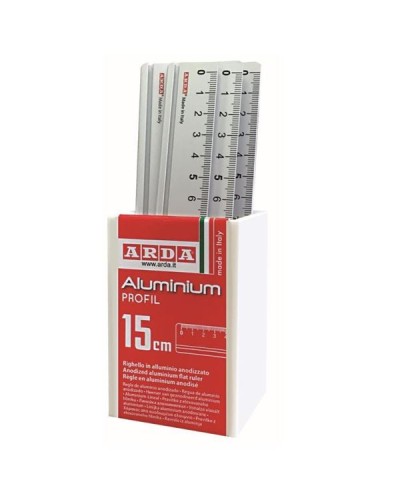 CF15 RIGHELLI ALLUMINIO BARATT.15CM