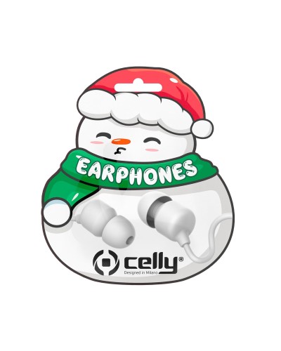 XMASEARSNOW - Auricolare a filo stereo IN-EAR con jack 3,5 mm, cavo piatti anti groviglio, remote contro e microfono integrato,