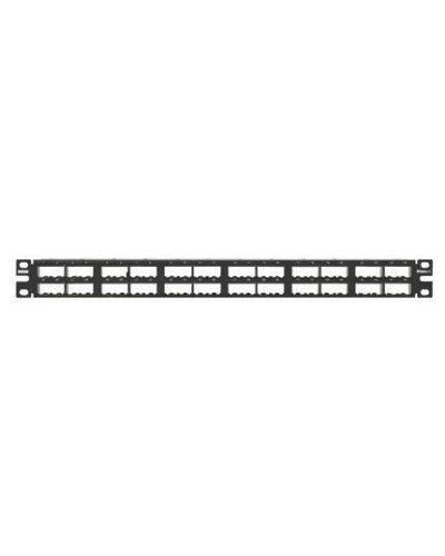 PANNELLO 1U PER 48 RJ45 MINICOM NERO