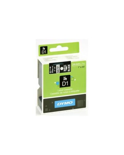 Nastri standard D1 24mmx7m bianco/nero