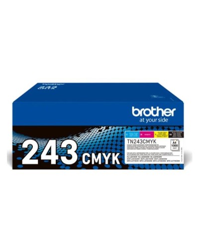 Multipack 4 Toner Nero, Ciano, Magenta, Giallo Brother TN243CMYK