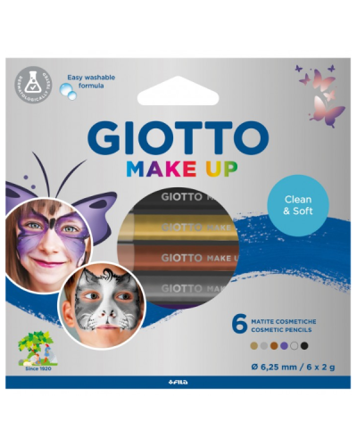 GIOTTO MAKE UP – SET MATITE COSMETICHE, COLORI METALLICI