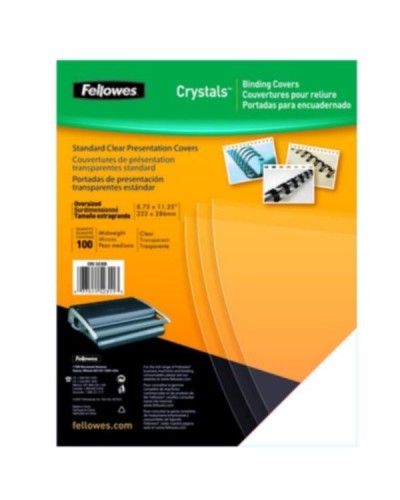 Fellowes Copertine trasparenti in PVC 200 Micron A4