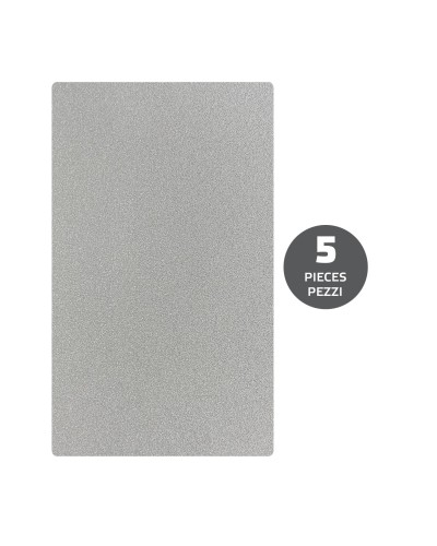 PROSKIN5 - Pellicola da 5 pezzi con texture glitterata argento per il retro dello smartphone compatibile con i plotter ProScree
