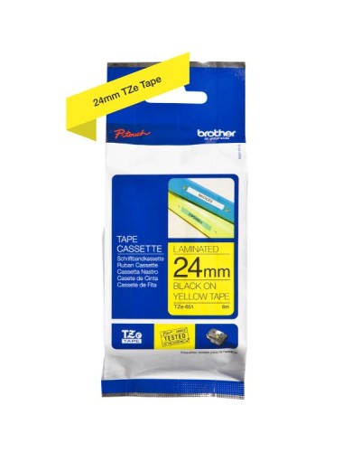 NASTRO TIPO TZ 24MM NERO/GIALLO