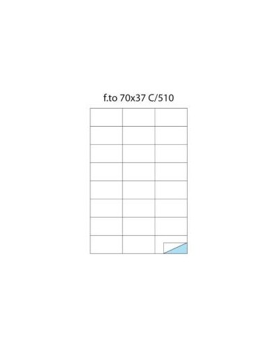 CF50 FOGLI ETICHETTE A4 70X37 12 MM