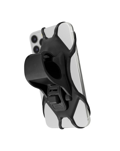 SWIPEBIKE - Supporto universale per smartphone utilizzabile su manubri di bici e ebike, funzionalità Swipe-up e Face-ID, mater