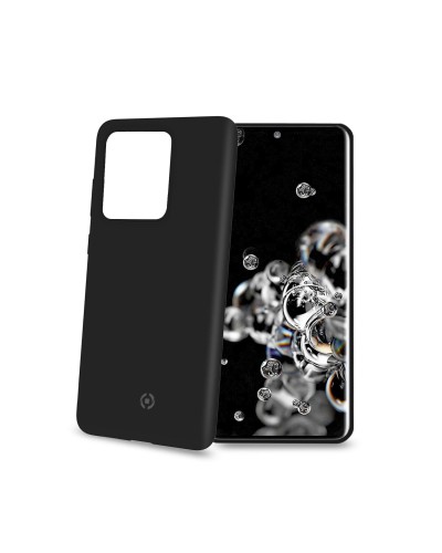 FEELING - Cover morbida in silicone liquido con finitura soft touch e bordi anti scivolo colore nero compatibile con Samsung Ga