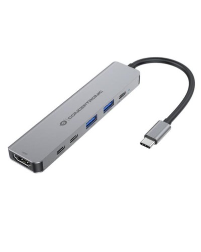 DOCKING STATION 6-in-1 USB 3.2 Gen 1, HDMI, 2x USB-A 5Gbps, 2x USB-C 5Gbps, USB PD 100W