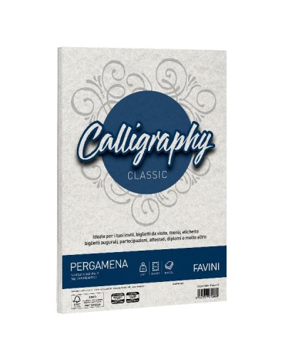 CALLIGRAPHY pergamena - Bianco - 90g/m2 – 50 fogli