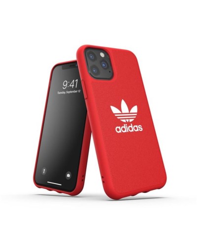 ADIDAS ORIGINALS - Cover ADICOLOR in TPU flessibile e bordi rialzati colore rosso compatibile con Apple iPhone 11 Pro