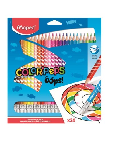 PASTELLI CANCELLABILI OOPS – 24 PEZZI