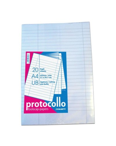 CF20 FOGLI PROTOCOLLO USO BOLLO 60G