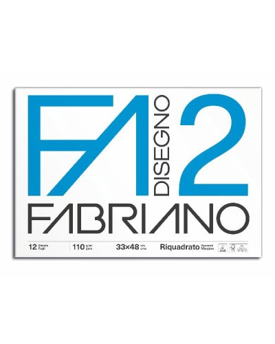 ALBUM DISEGNO FABRIANO F2 LISCIO RIQ. COLLATO 33x48cm