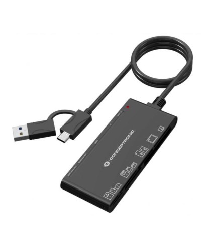 LETTORE DI SCHEDE 3-in-1 USB-C (SD x2, Micro SD/T-Flash x2, MS x1, CF x1, xD x1)