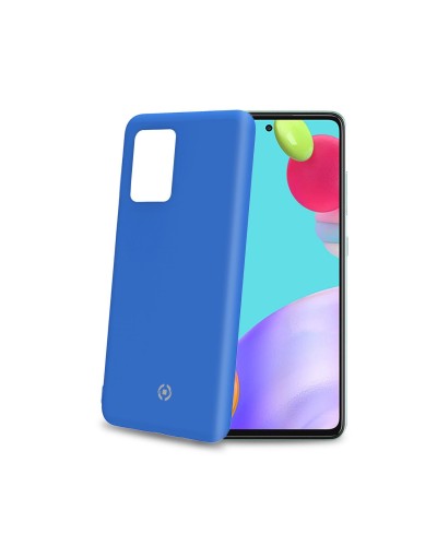 CROMO - Cover in morbido TPU con finitura soft touch colore blu compatibile con Samsung Galaxy A52/ A52 5G/ A52s 5G/ A52 5G Ent