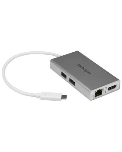 Mini dock USB-C a HDMI 4K con hub USB