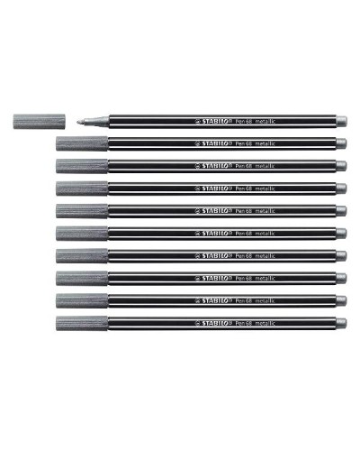 CF10 STABILO PEN68METALLIC ARGEN