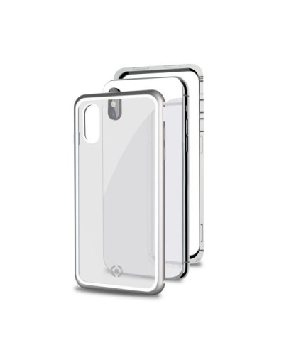 ATTRACTION - Cover magnetica con bordi in alluminio, protezione 360° compatibile con Apple iPhone Xs Max
