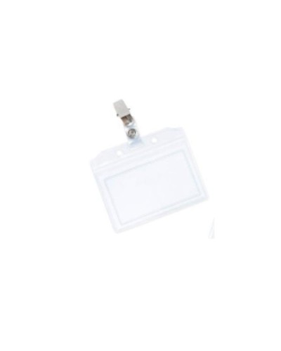 PORTABADGE CON CLIP IN PVC FLESSIBILE – MM 91X64