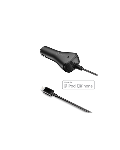 LIGHTNING CAR CHARGER 5W MFI BLACK