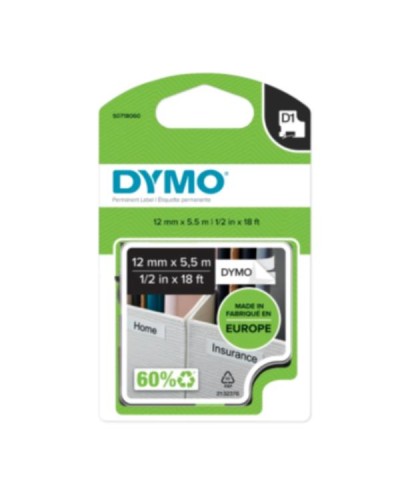 Nastri speciali D1 - Nastro per stampante di etichette Dymo Nero su Bianco