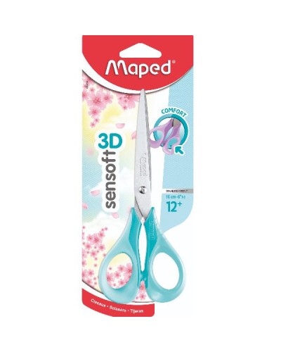 FORBICI SENSOFT 3D 16CM COL PASTEL