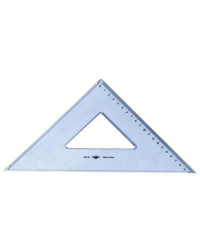 SQUADRA 45° DI 30 CM LINEA UNI