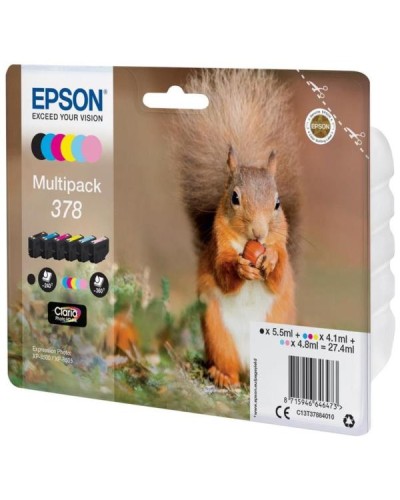 Epson - Multipack 6 Colori 378 Photo HD Ink