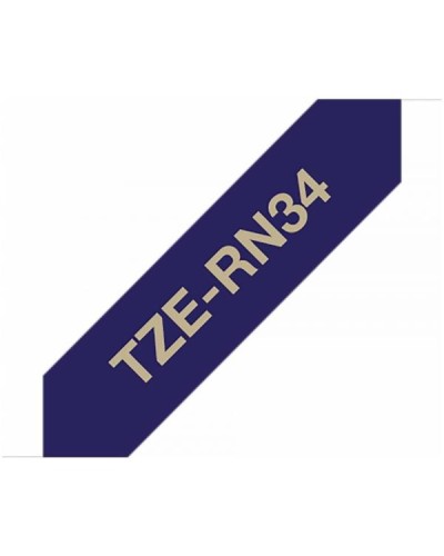 NASTRO IN TESS 12 MM ORO SU BLU 4M