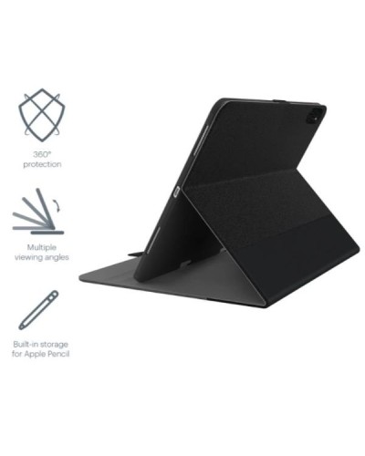 Custodia TekView con porta Apple pencil per iPad 10.2’'' - Grigio/Nero