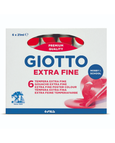 Giotto Tempera Extra in tubetto - confezione 6 pz Rosso scarlatto