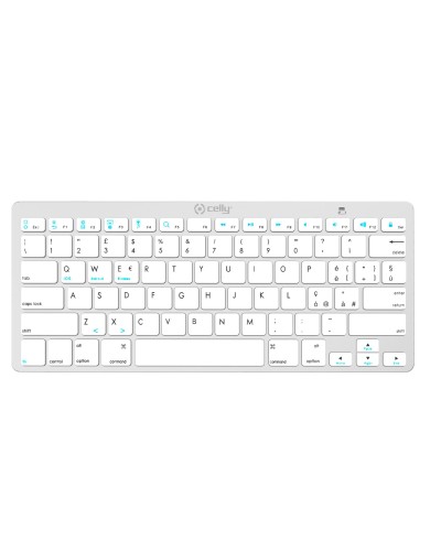 SWKEYBOARDBT - Tastiera wireless, finitura simil alluminio, tasti silenziosi