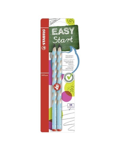 MATITA ERGONOMICA TRIANGOLARE PER DESTRIMANI - Blister 2 pezzi