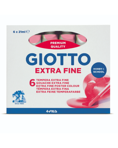 Giotto Tempera Extra in tubetto - confezione 6 pz Rosa