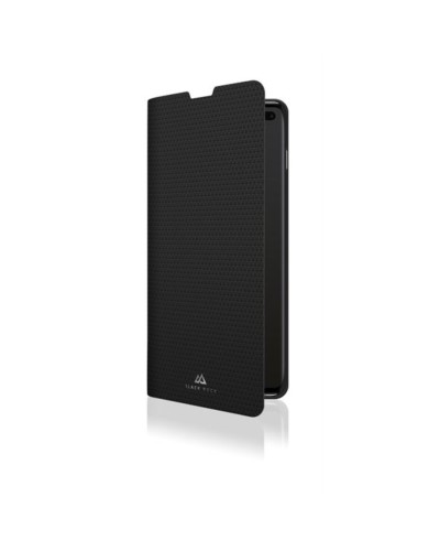 BOOKLET - Custodia a libro in pelle sintetica colore nero, funzione stand slot per carte e chiusura magnetica compatibile con S