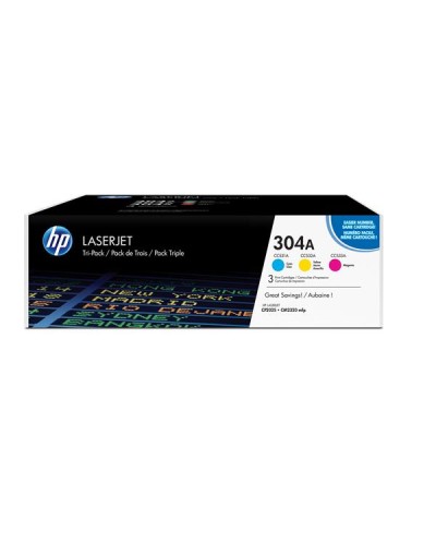 HP 304A CYM TRI-PACK LASERJET TONE