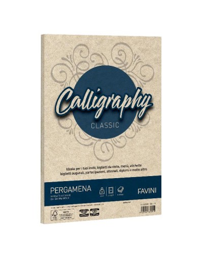 CALLIGRAPHY Pergamena - Sabbia - 90g/m2 – 50 fogli